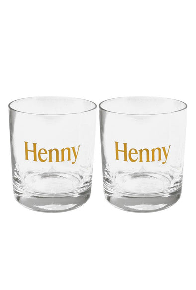 Henny Apparel Henny Drinking Glasses (Set of 2) - Mainland Skate & Surf