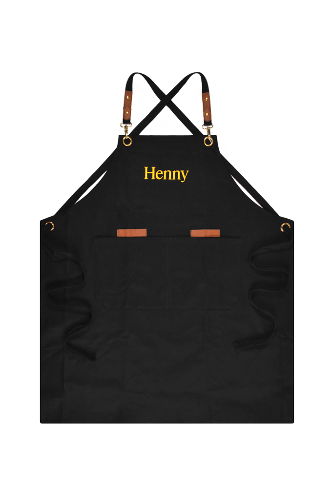 Henny Apparel Embroidered Canvas Apron