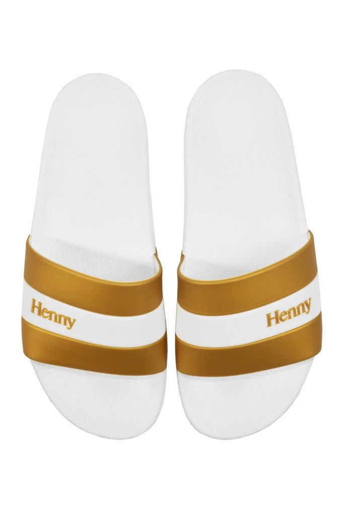 Henny Apparel Stripe Slide Sandals - Mainland Skate & Surf