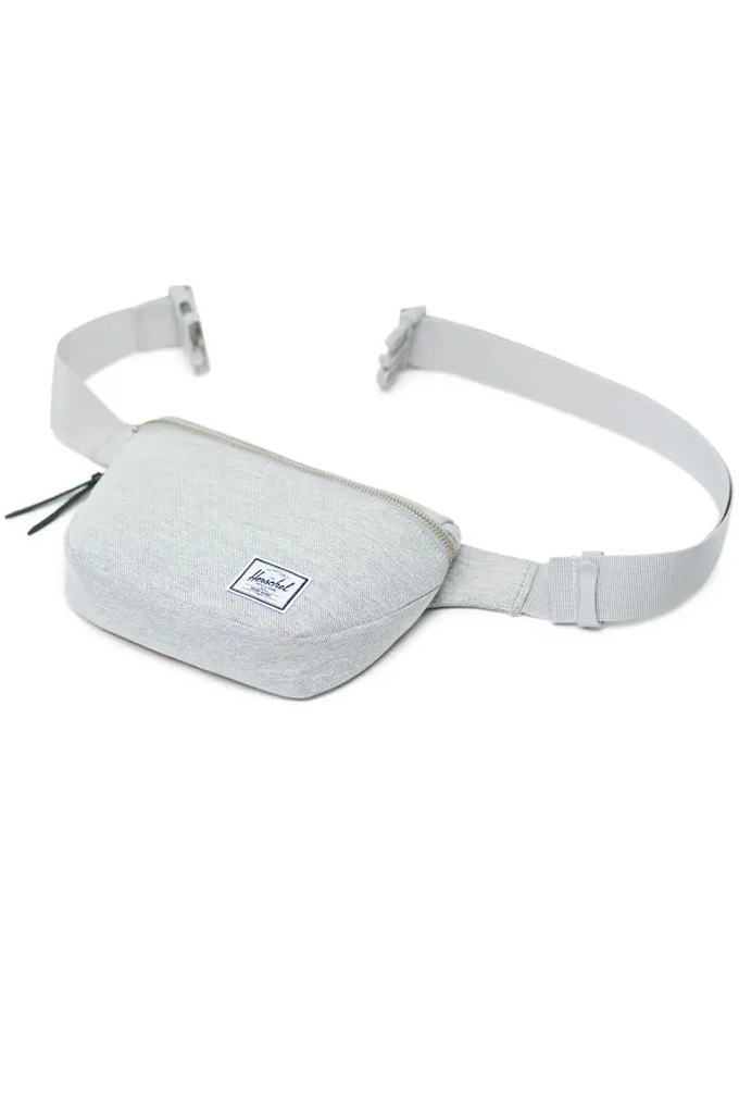 White herschel top fanny pack