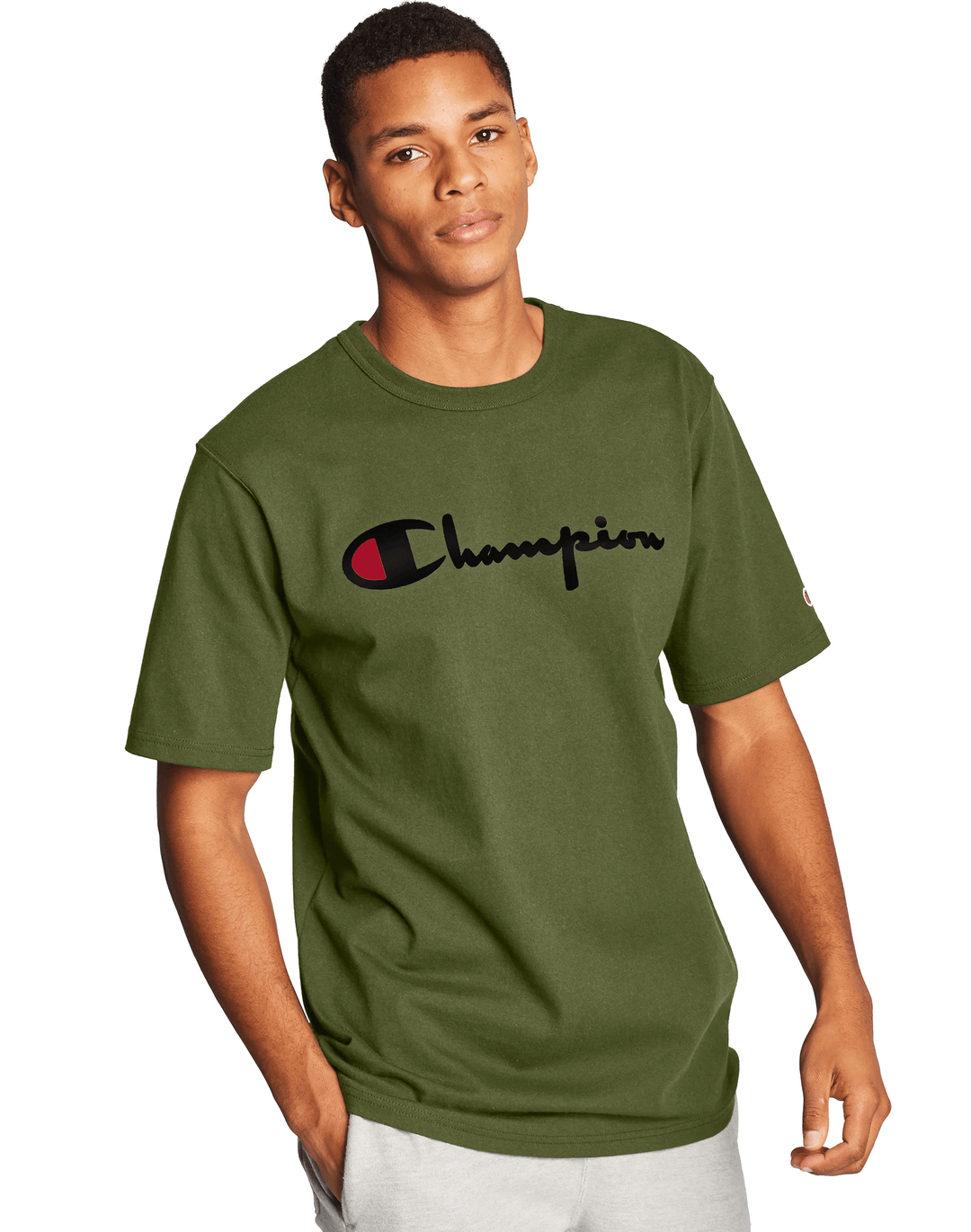 Champion Men s Script Logo Tee