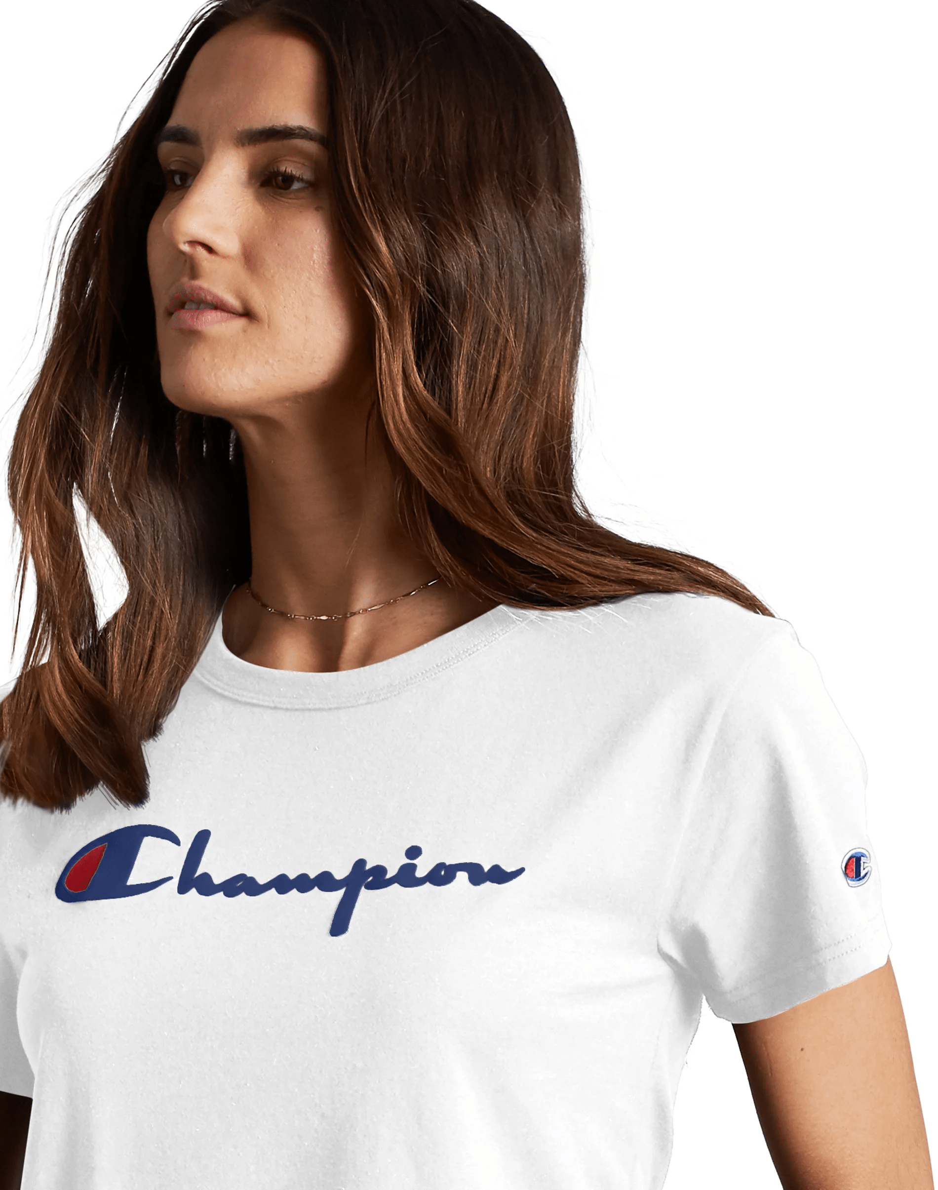White champion top shirt womens