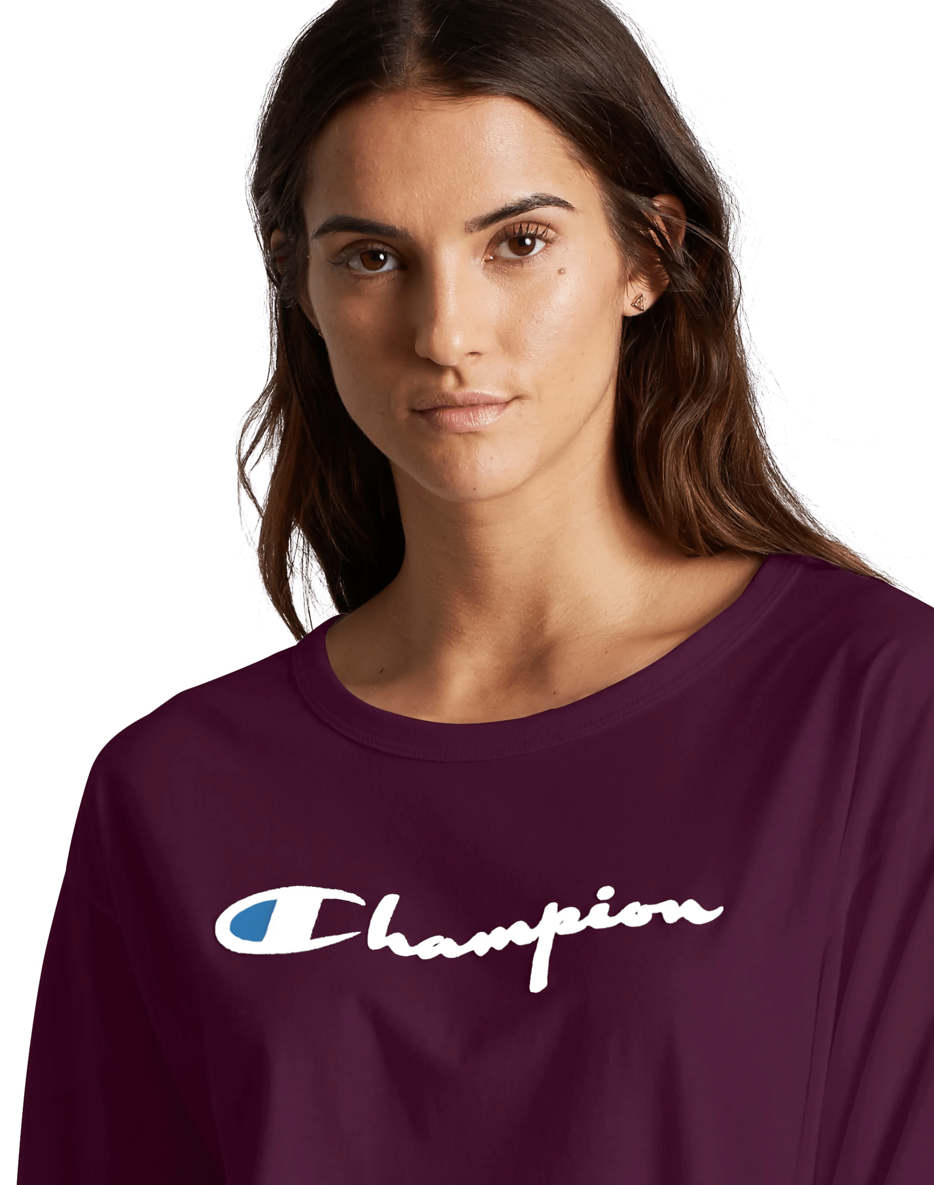 Champion Original Long-Sleeve Women\'s Tee, Flocked Logo– Mainland Skate &  Surf | T-Shirts