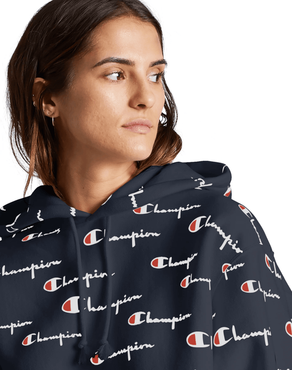 Champion Reverse Weave Cropped Cut-Off Women's Hoodie - Mainland Skate & Surf