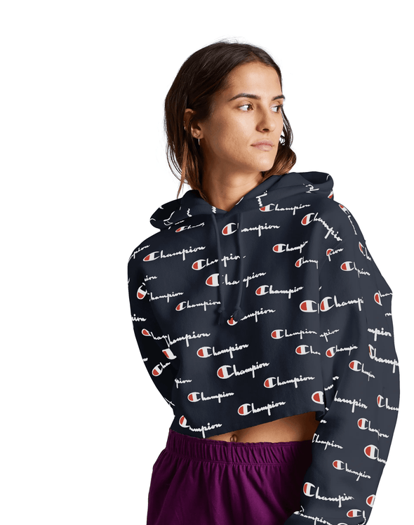 Champion Reverse Weave Cropped Cut-Off Women's Hoodie - Mainland Skate & Surf