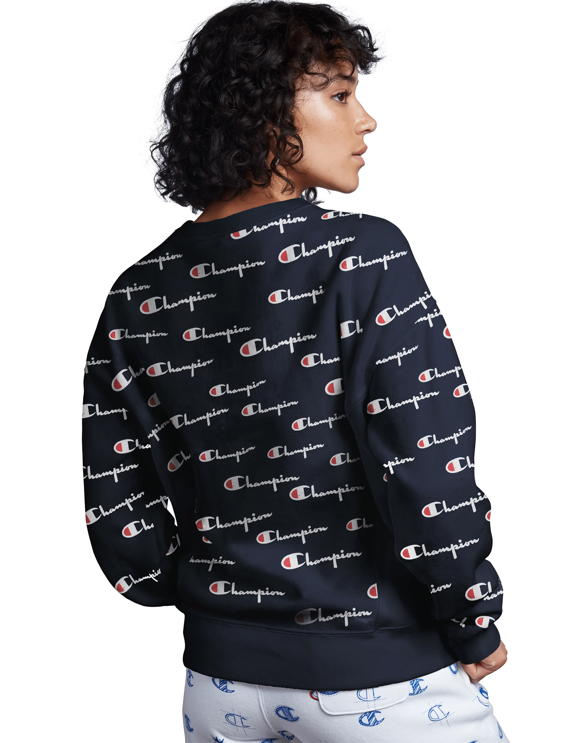 Champion sweater logo top all over one