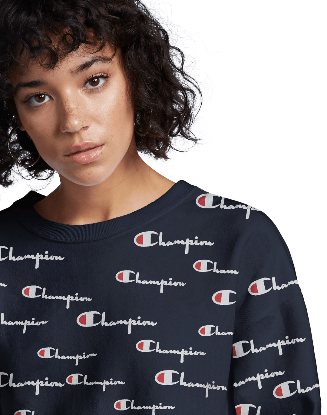 Champion Reverse Weave Women s Crew All Over Logo Mainland Skate Surf