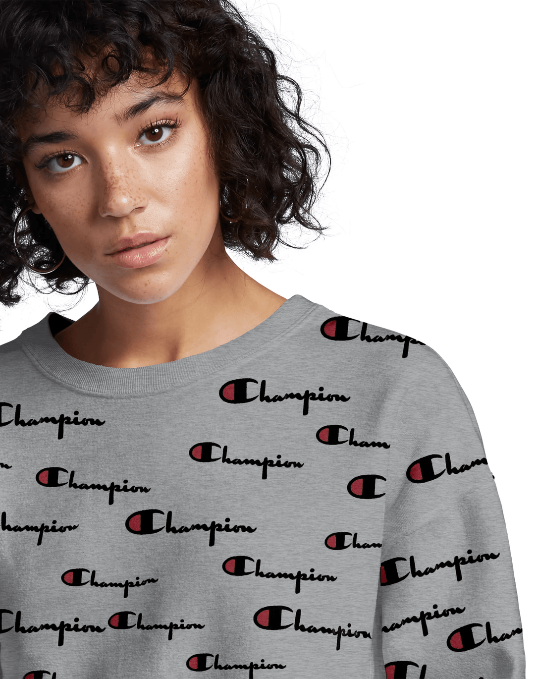 Champion Reverse Weave Women s Crew All Over Logo Mainland Skate Surf