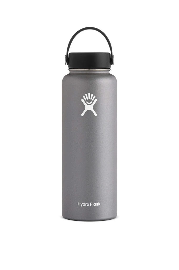Hydro Flask Vacuum Insulated Stainless Steel Water Bottle Wide Mouth with  Straw Lid (Pacific, 40-Ounce)