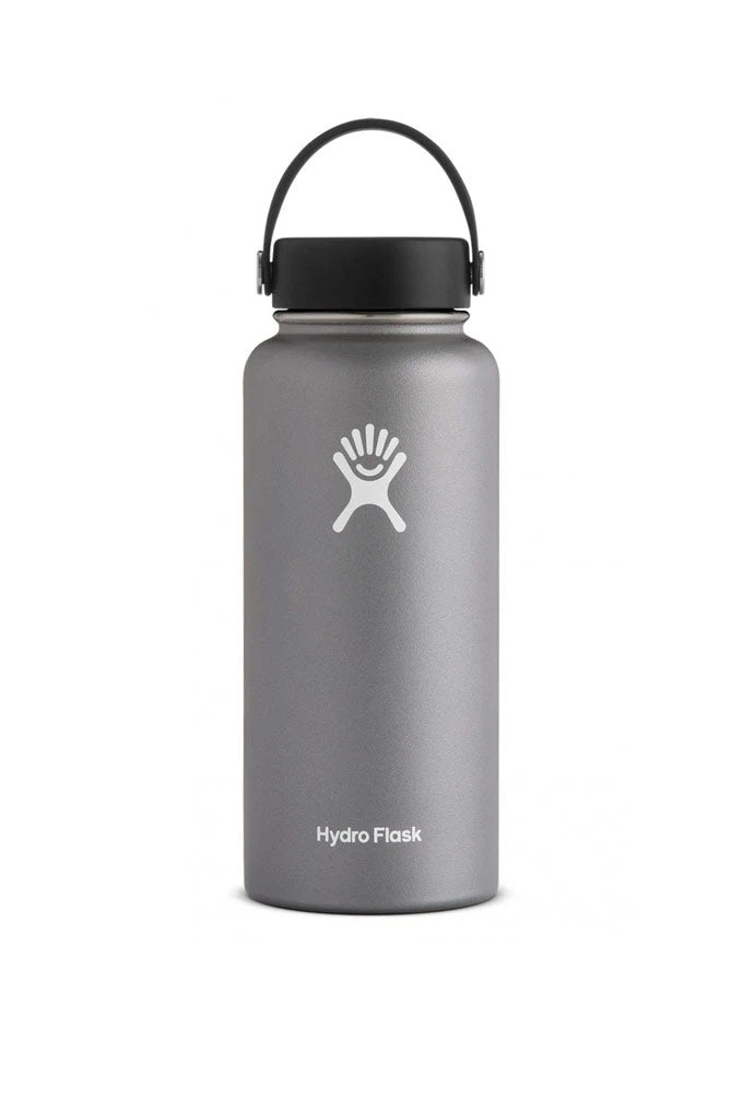 Hydro Flask Vacuum Insulated Stainless Steel Water Bottle Wide Mouth with  Straw Lid (Pacific, 32-Ounce)