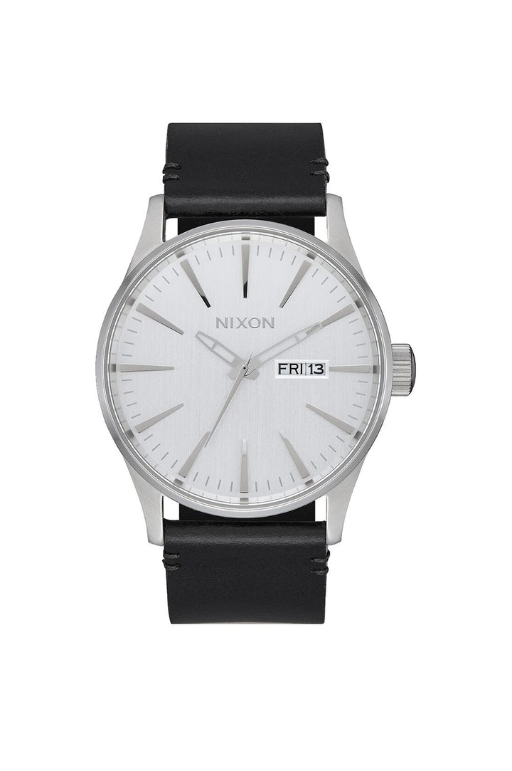 Nixon Sentry Leather Watch