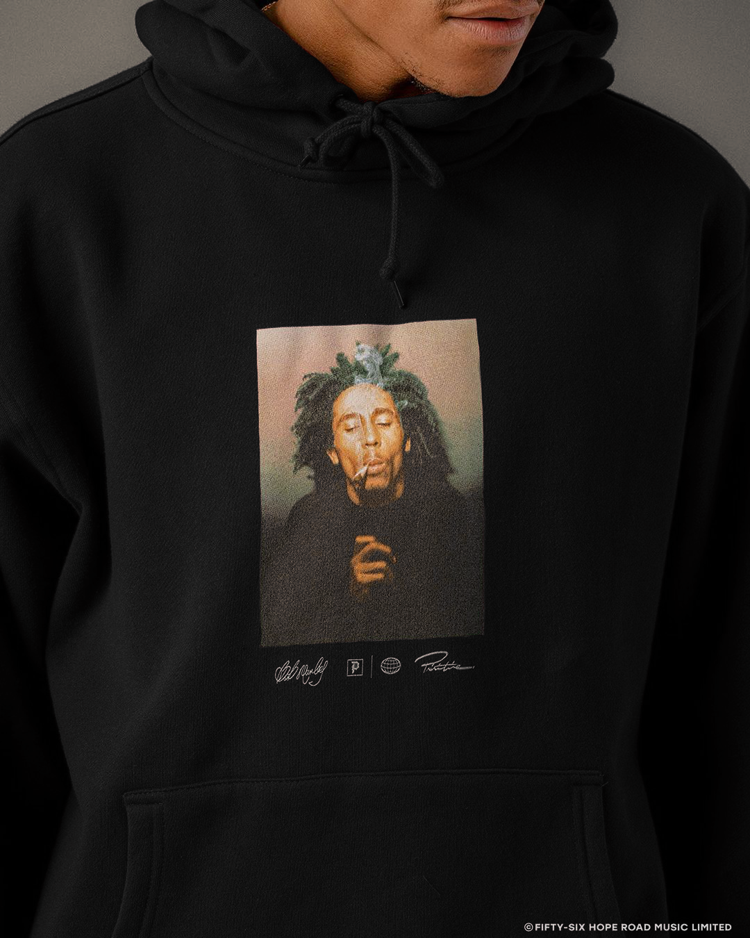 Bob marley top sweatshirt with hood