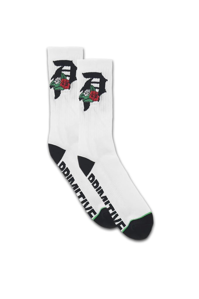 Primitive Dos Flores Crew Socks - Mainland Skate & Surf