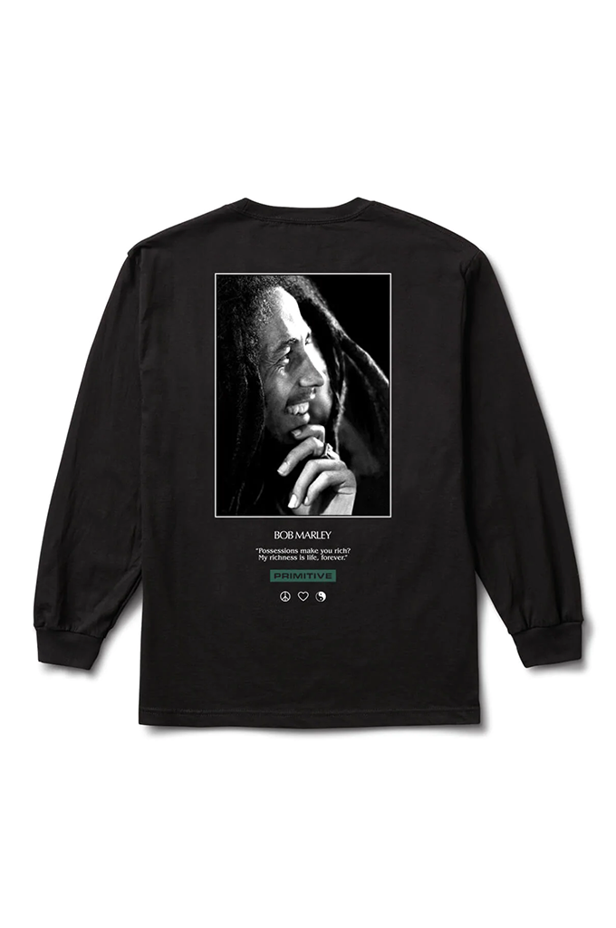 Bob Marley X Primitive Life Forever Long Sleeve Tee