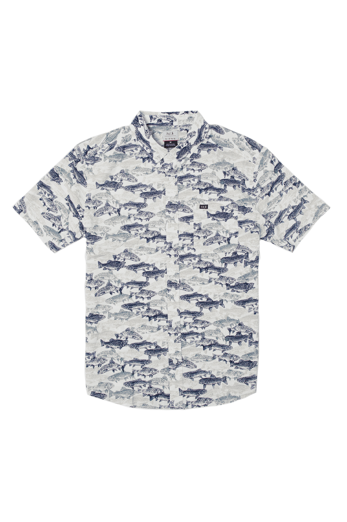 RVCA Horton Fish Woven Short Sleeve Shirt– Mainland Skate & Surf