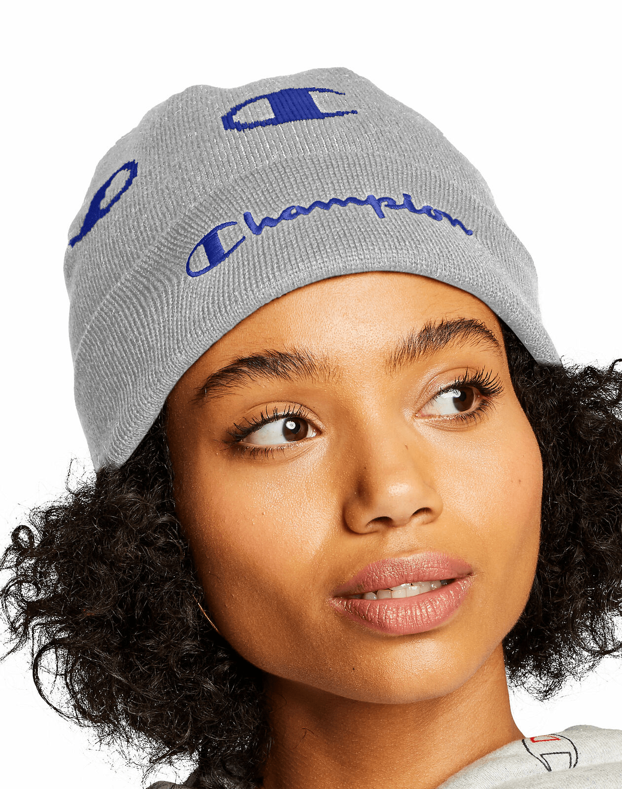 Champion Life Beanie Script Logo Black White