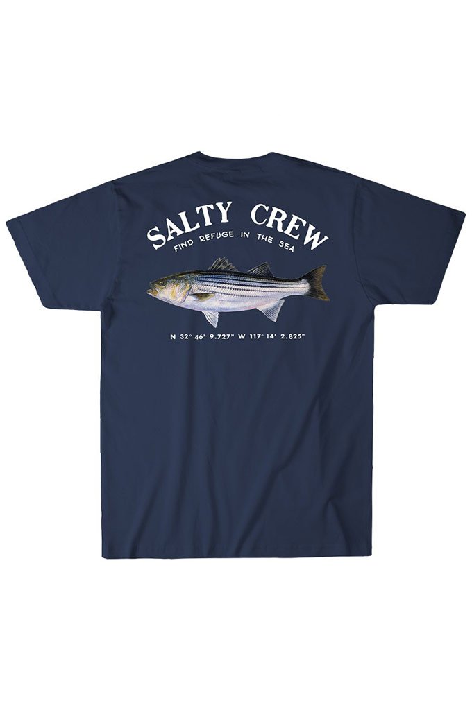 Salty Crew Striper Tee - Mainland Skate & Surf