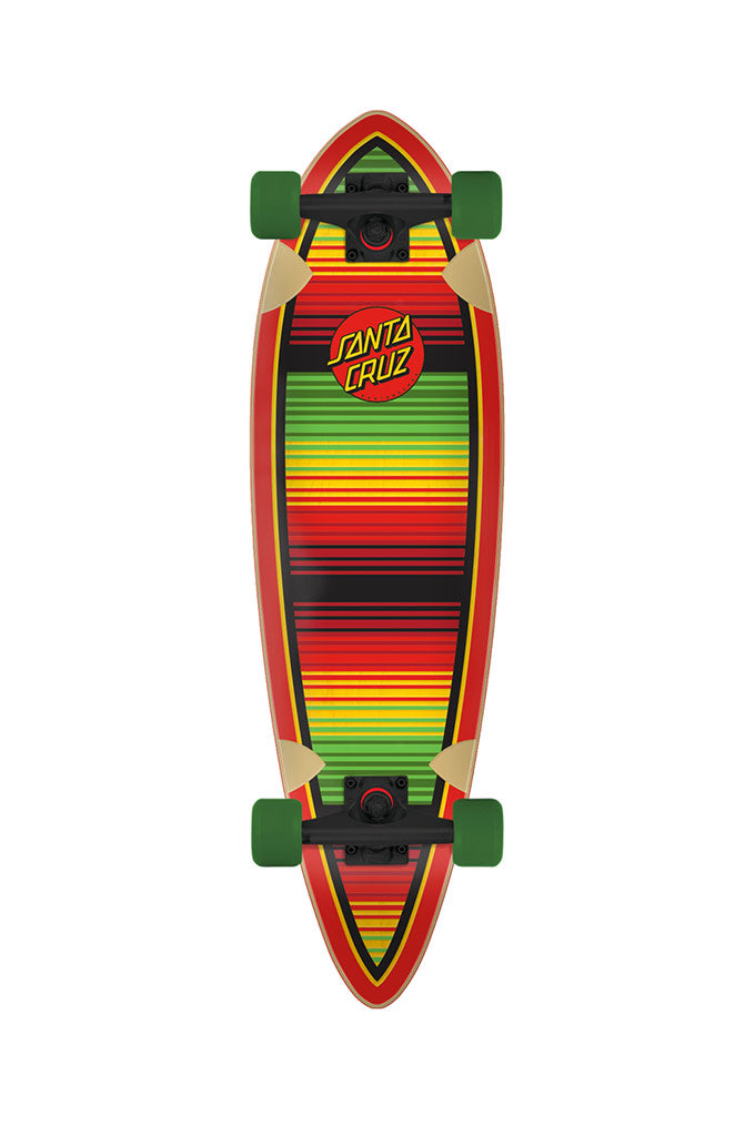 Santa Cruz Serape Dot Cruzer Pintail Complete Skateboard 9.2"