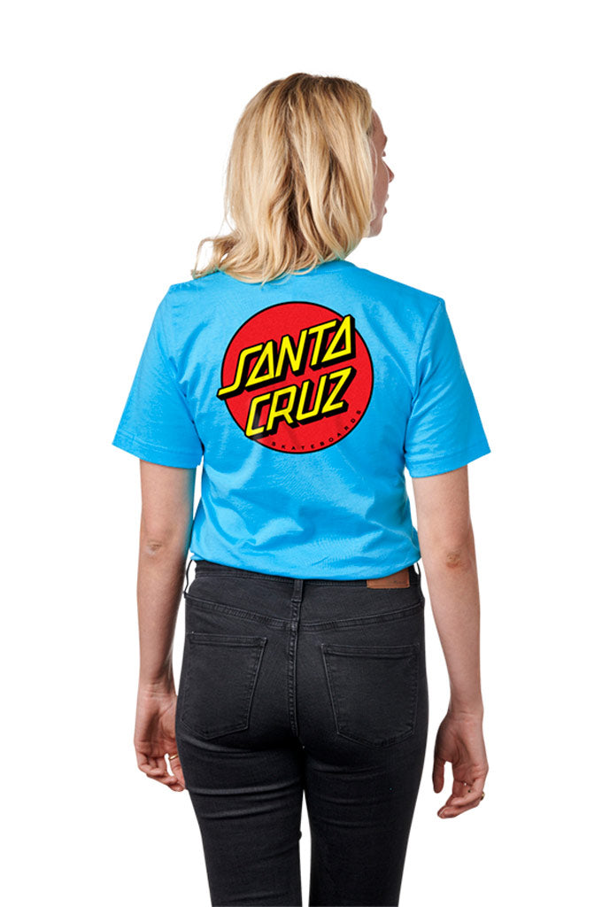 Santa Cruz Womens Classic Dot Fitted Tee - Mainland Skate & Surf