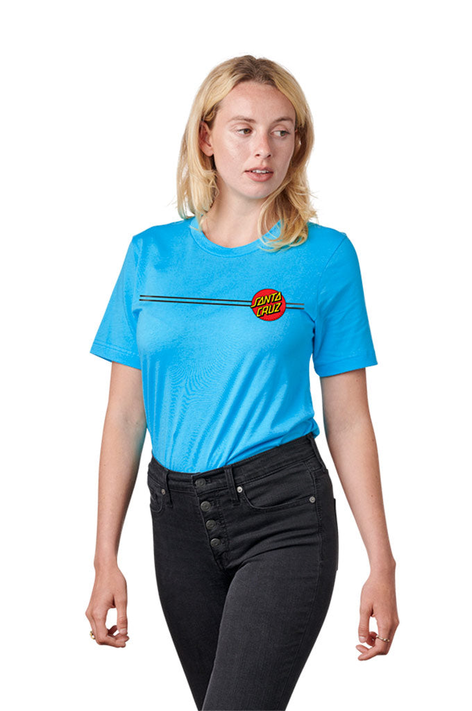 Santa Cruz Womens Classic Dot Fitted Tee - Mainland Skate & Surf