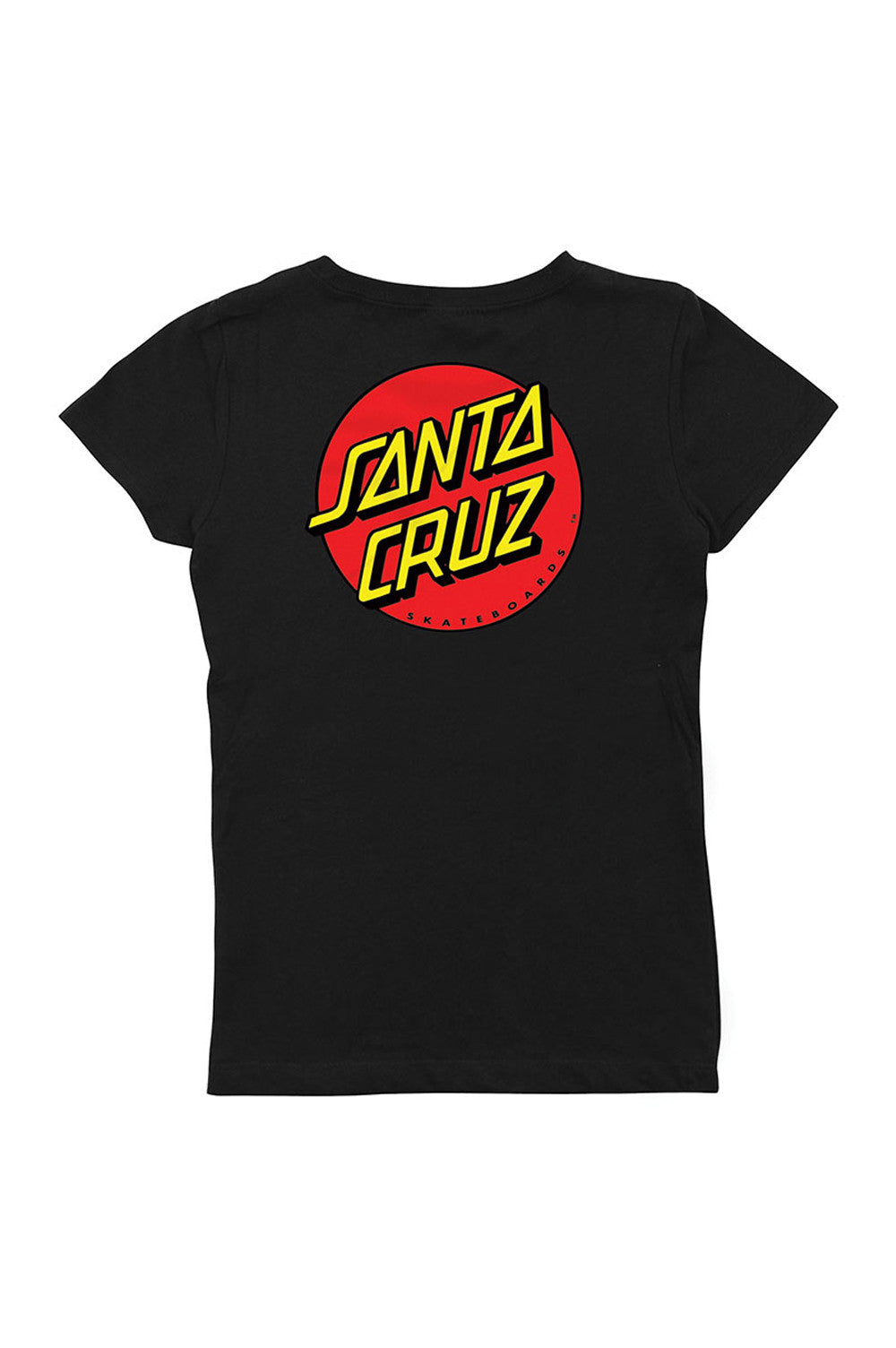 Santa Cruz Womens Classic Dot Fitted Tee - Mainland Skate & Surf