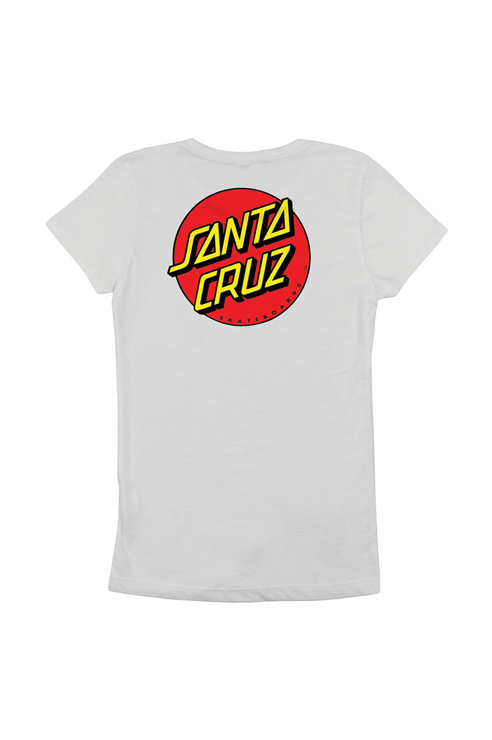 Santa Cruz Womens Classic Dot Fitted Tee - Mainland Skate & Surf