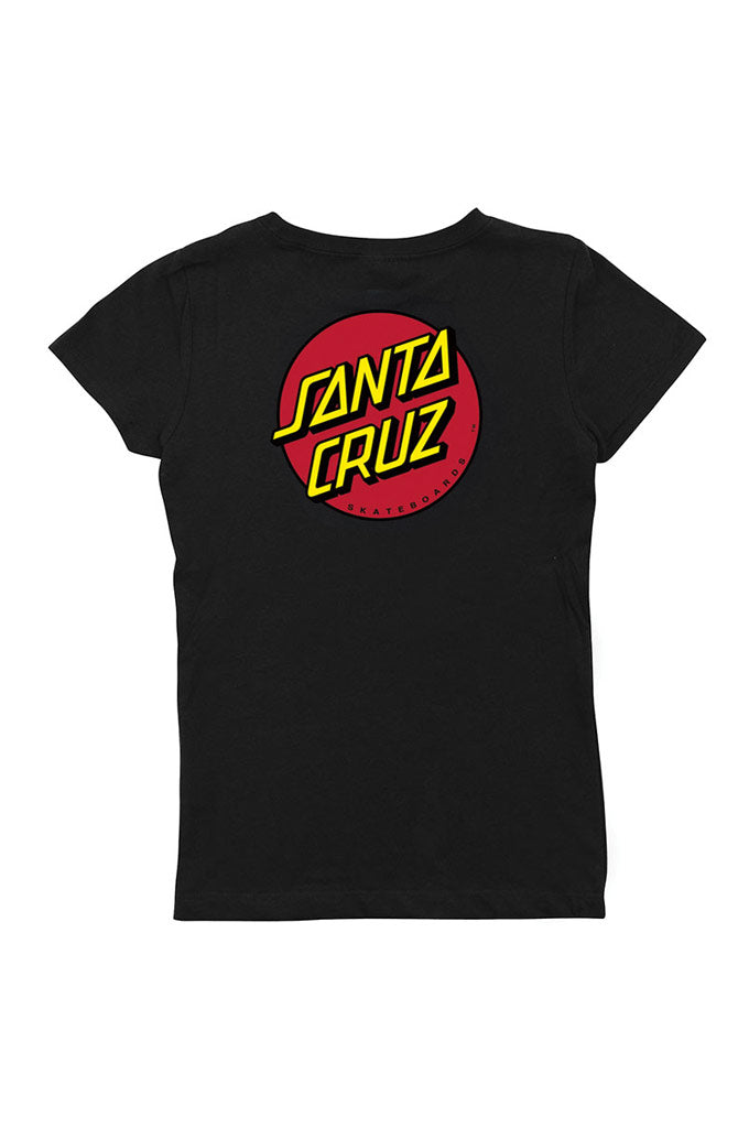 Santa Cruz Classic Dot Fitted Girls Tee - Mainland Skate & Surf