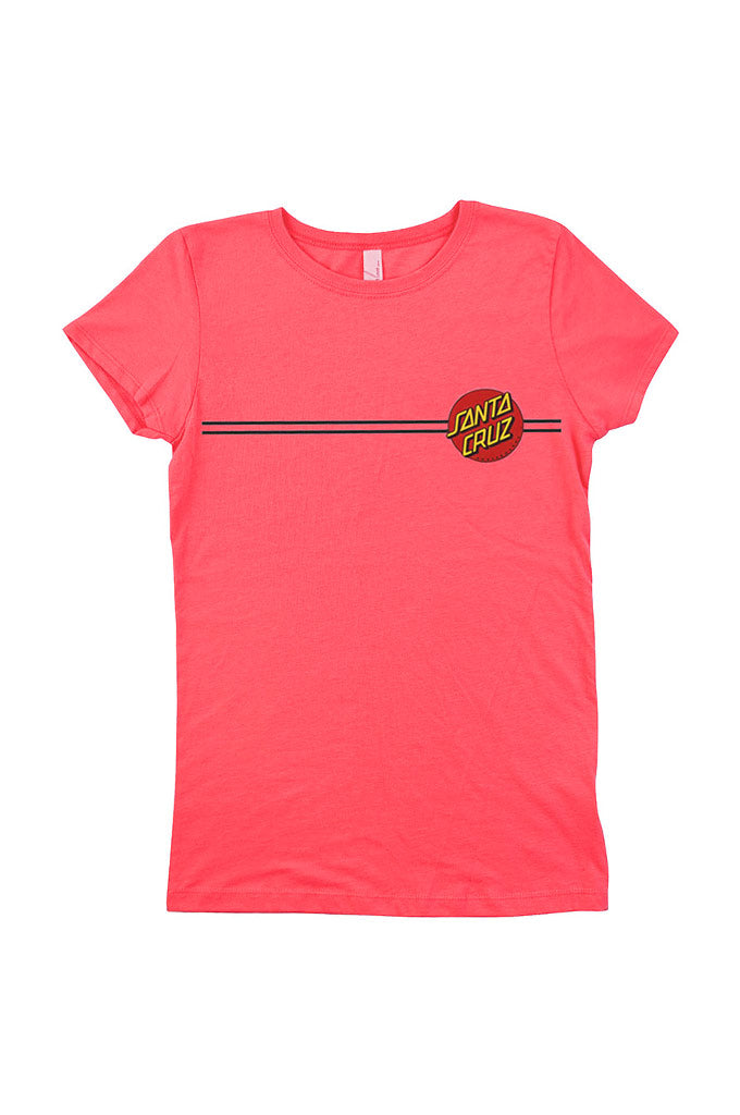 Santa Cruz Classic Dot Fitted Girls Tee - Mainland Skate & Surf