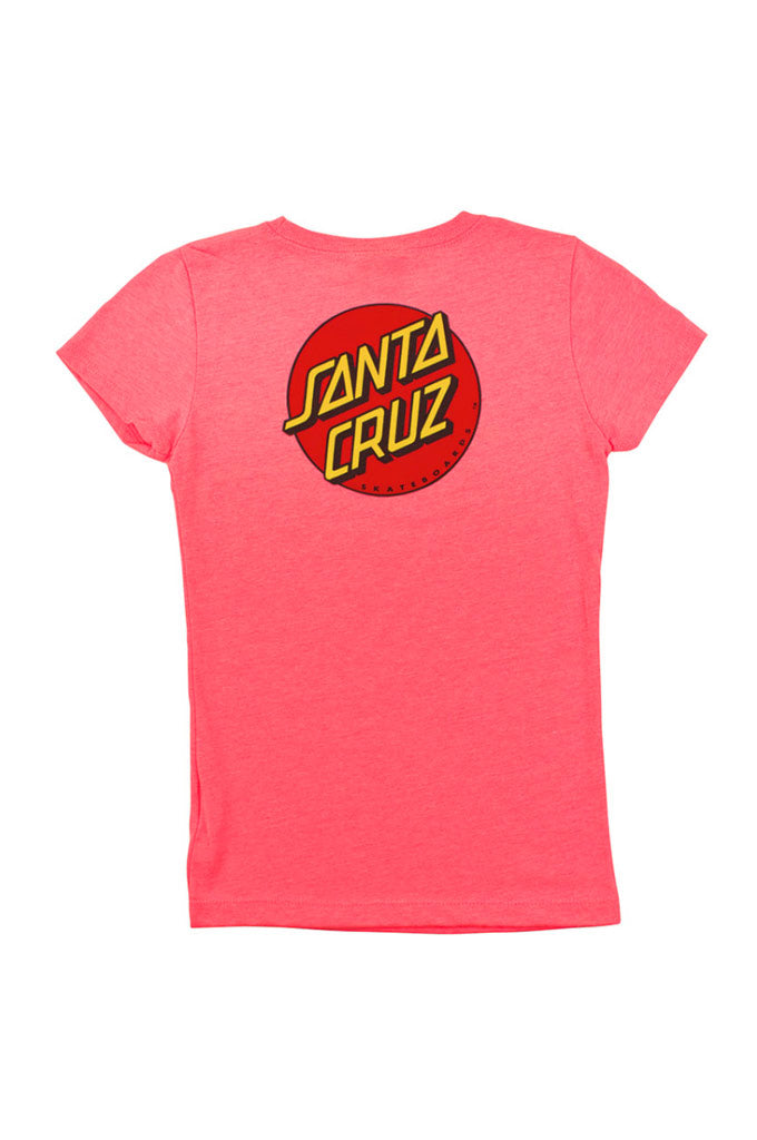 Santa Cruz Classic Dot Fitted Girls Tee - Mainland Skate & Surf