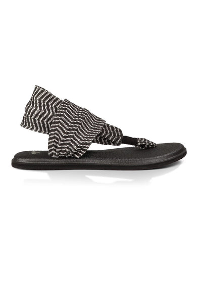 Sanuk Size US 8 Sandals Yoga Sling Fabric Thong Neutral Geometic Print  Brown 39 - $36 - From Shone