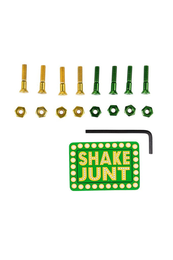 Shake Junt SJ All Green/Yellow 1" Allen Hardware - Mainland Skate & Surf