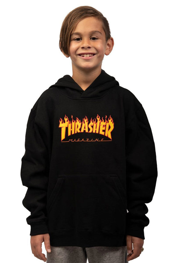Thrasher Youth Flame Logo Hoodie