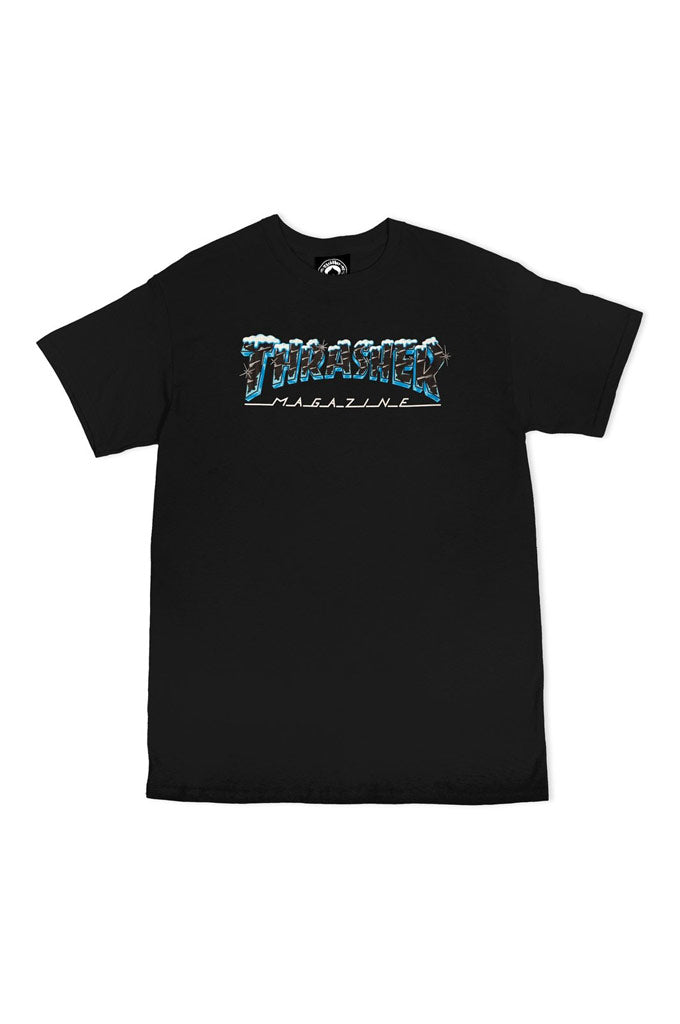 Thrasher Black Ice Logo Tee