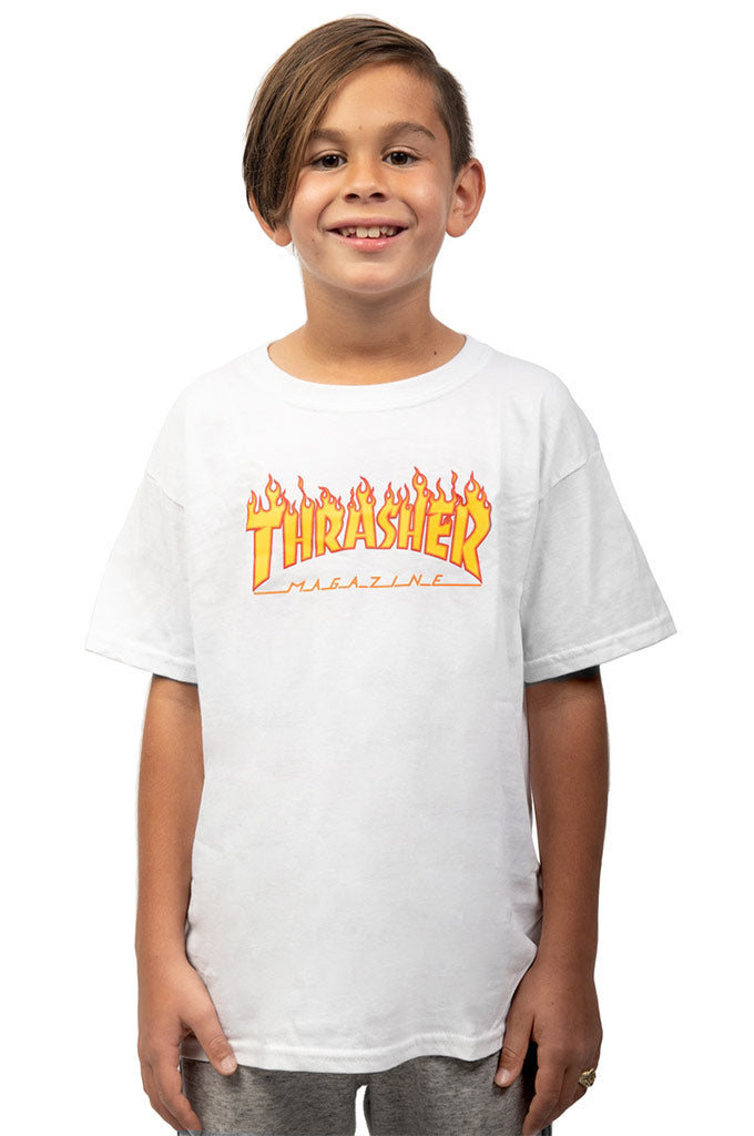 Thrasher Flame Logo Youth Tee