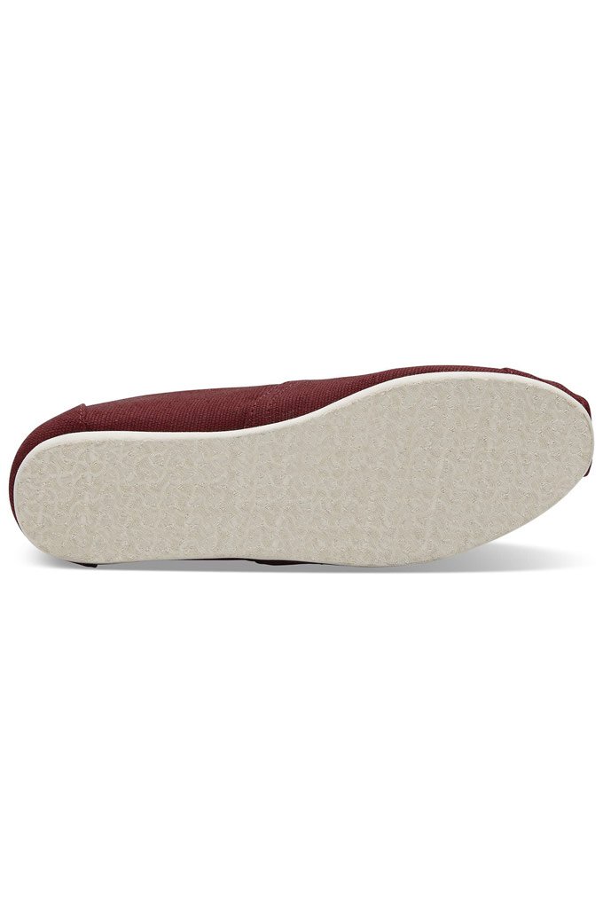 TOMS Women s Heritage Canvas Classics Shoes Black Cherry 7.5