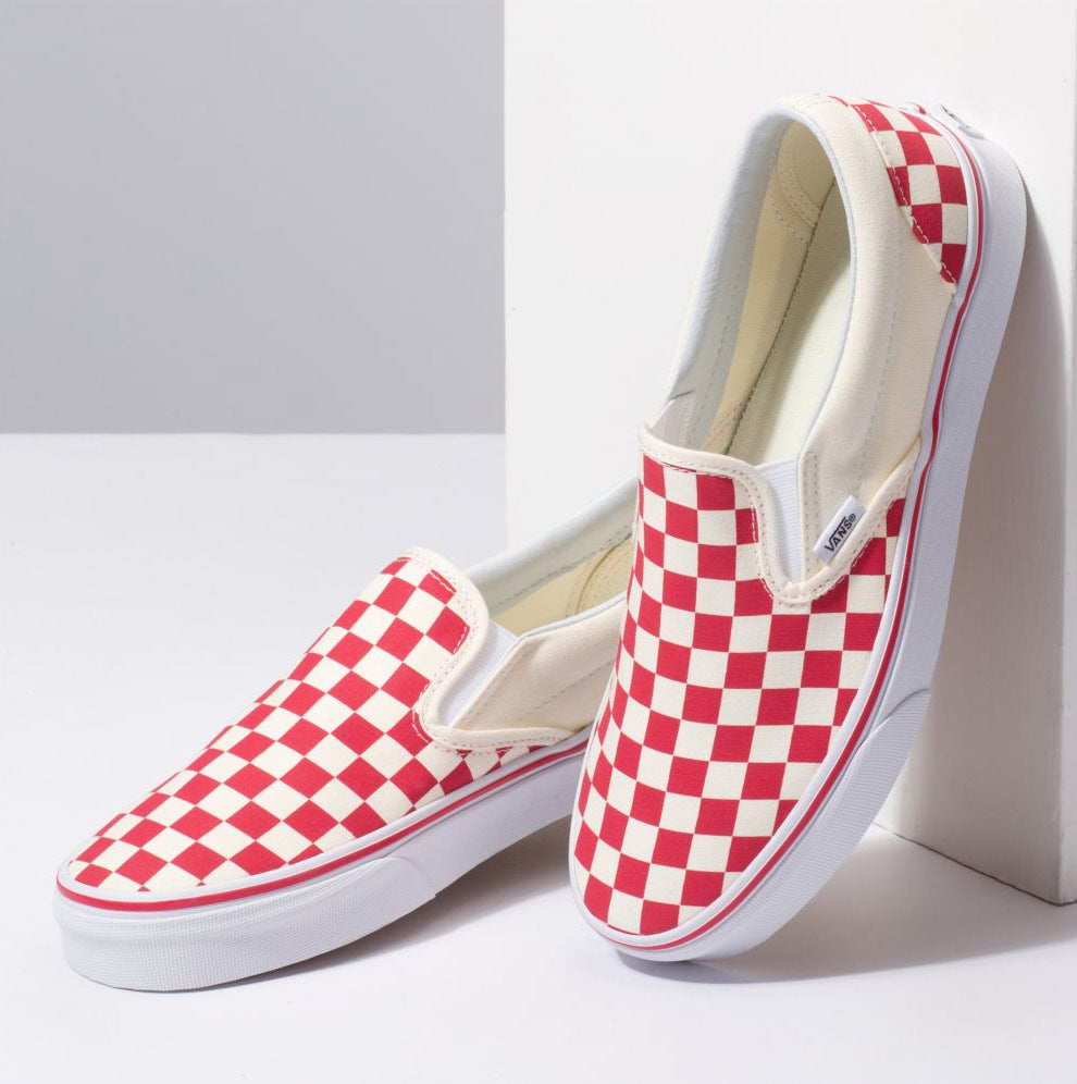 Red checkered shoes Clearance