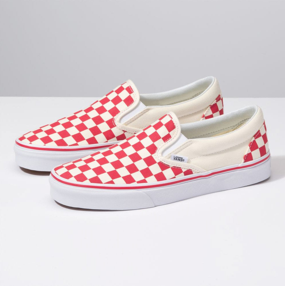 Red checkered vans women's Clearance